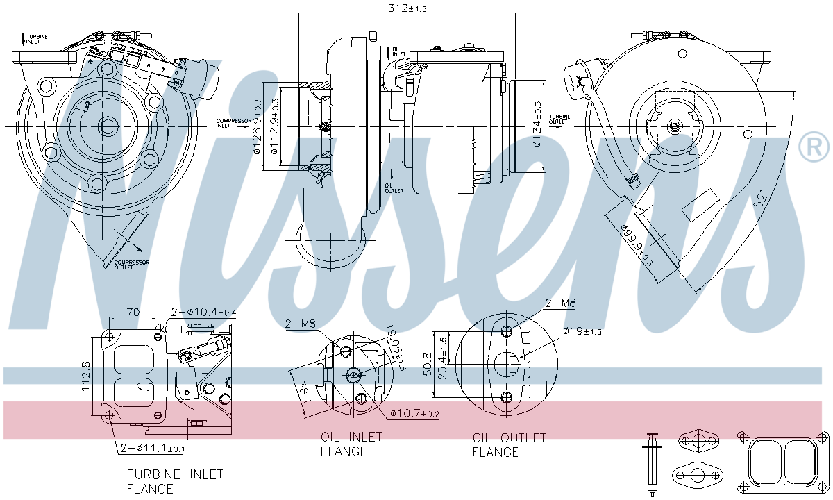 Nissens Turbocharger 93604