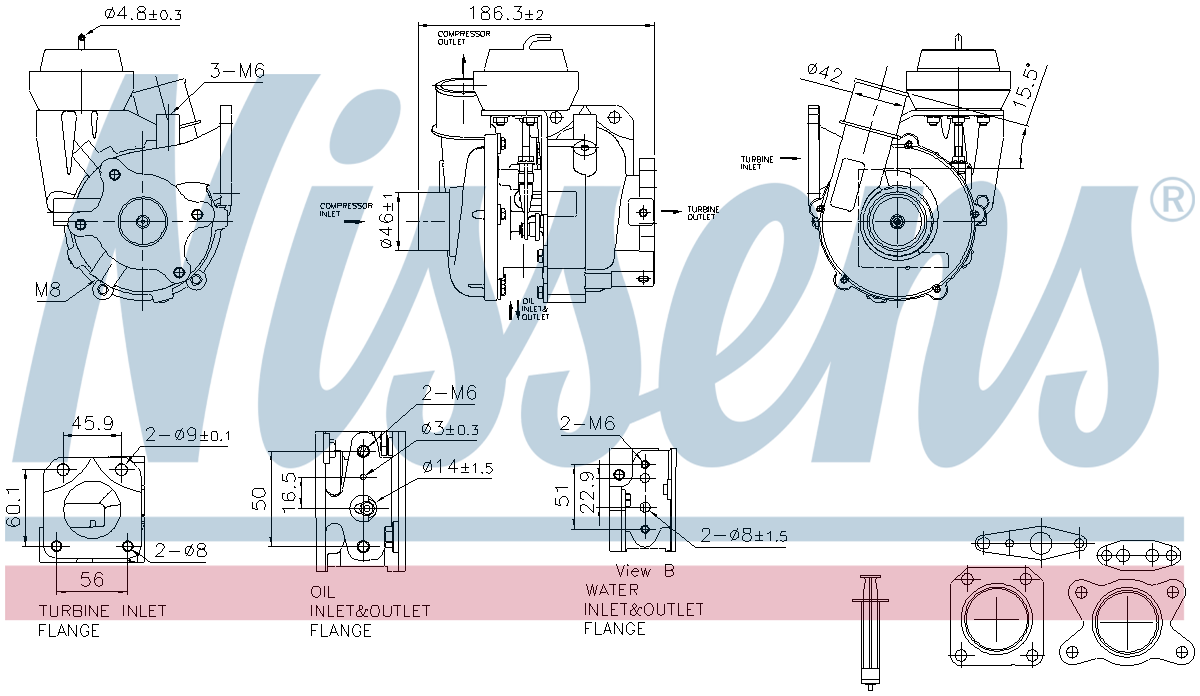 Nissens Turbocharger 93615