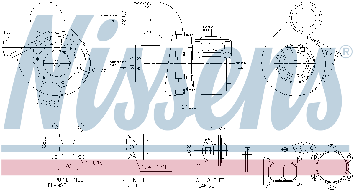 Nissens Turbocharger 93618