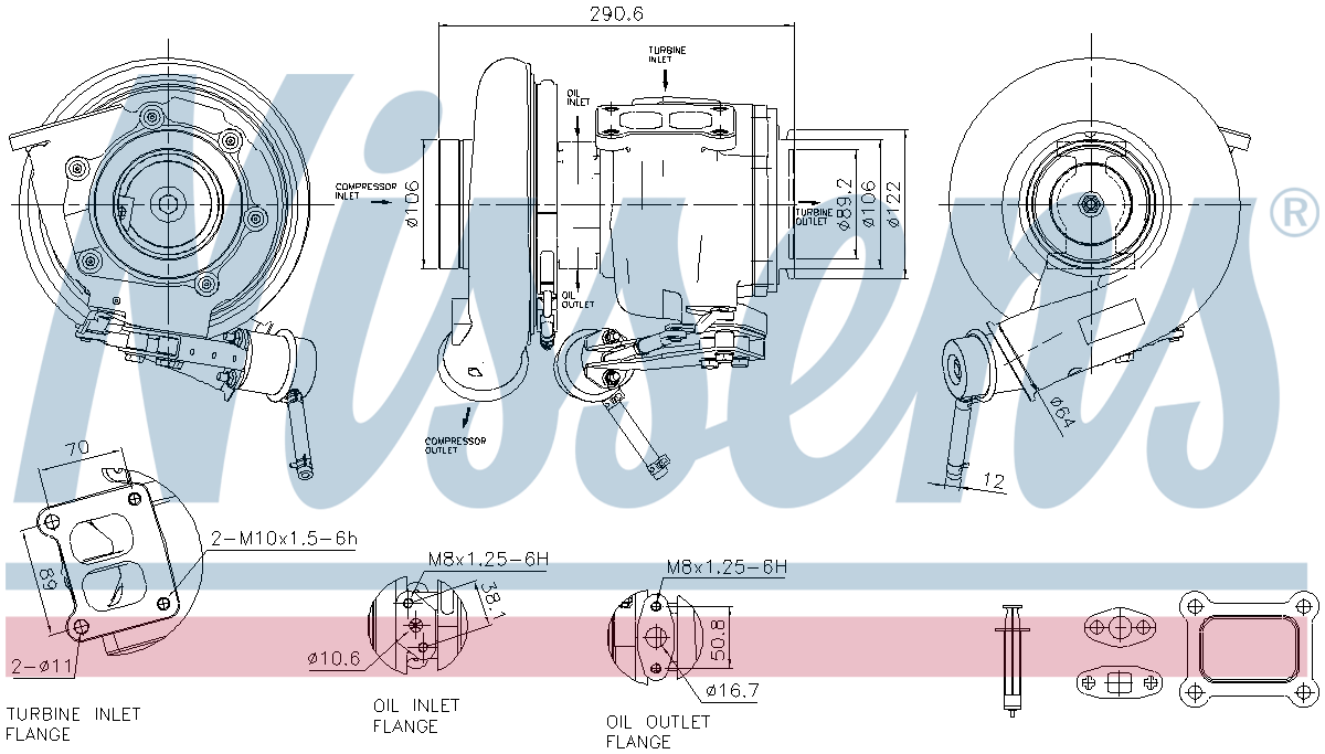 Nissens Turbocharger 93619