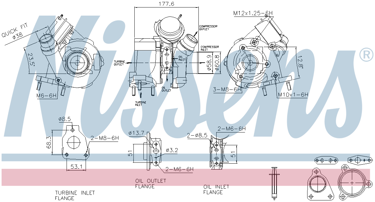 Nissens Turbocharger 93627
