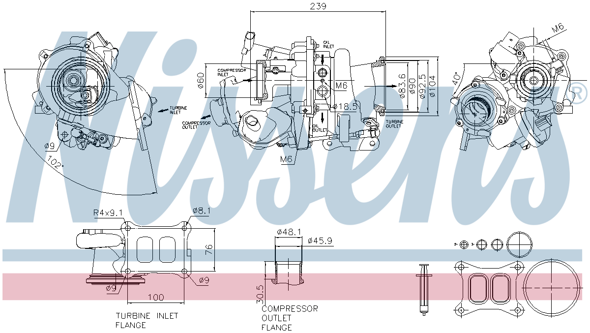Nissens Turbocharger 93631