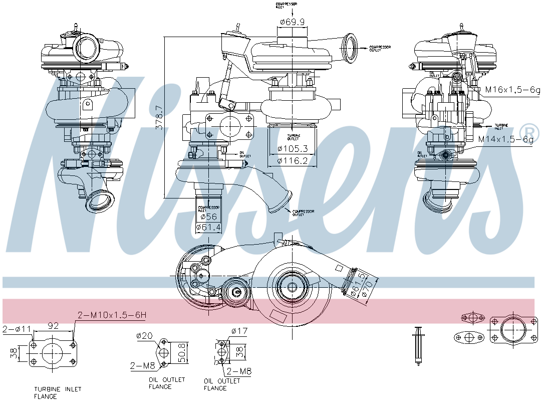 Nissens Turbocharger 93718
