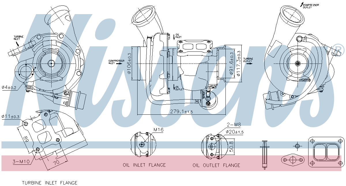 Nissens Turbocharger 93762