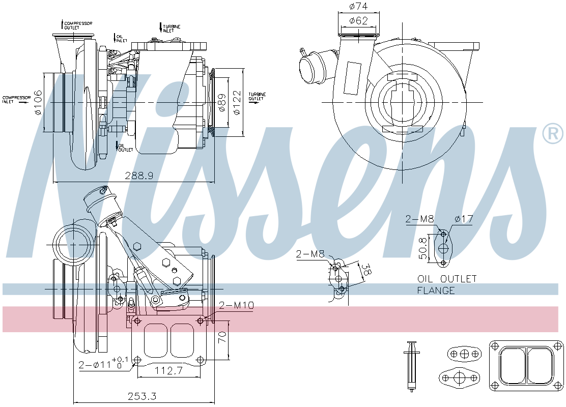 Nissens Turbocharger 93769