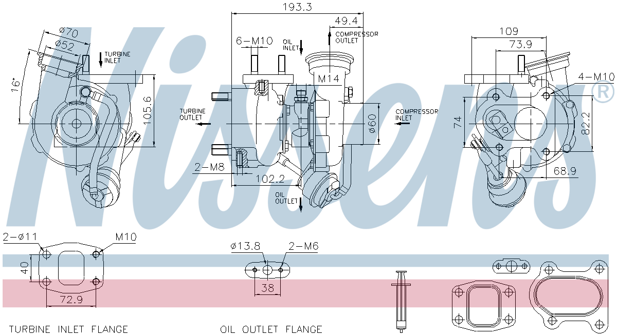 Nissens Turbocharger 93784