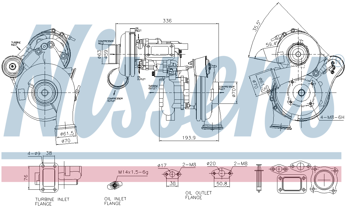 Nissens Turbocharger 93849