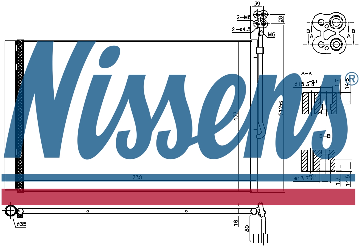 NISSENS Aircon Condenser 940415