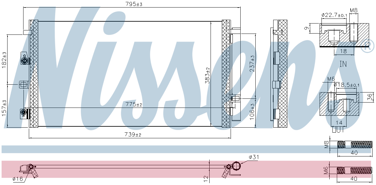 Nissens Aircon Condenser 940981