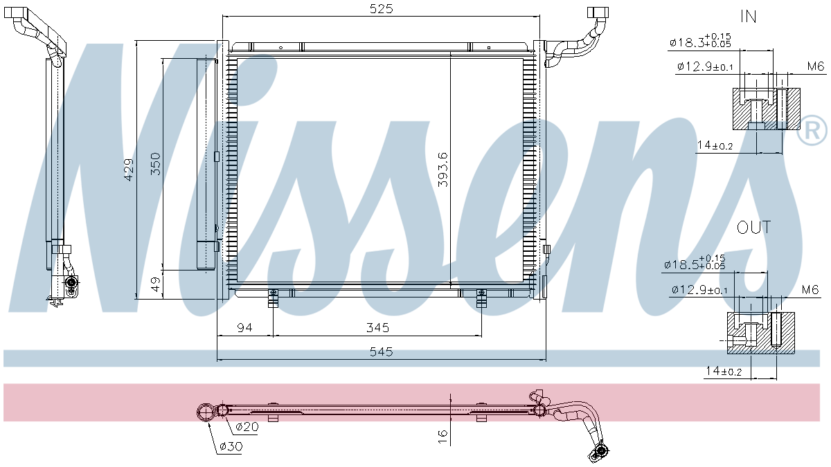 Nissens Aircon Condenser 941515
