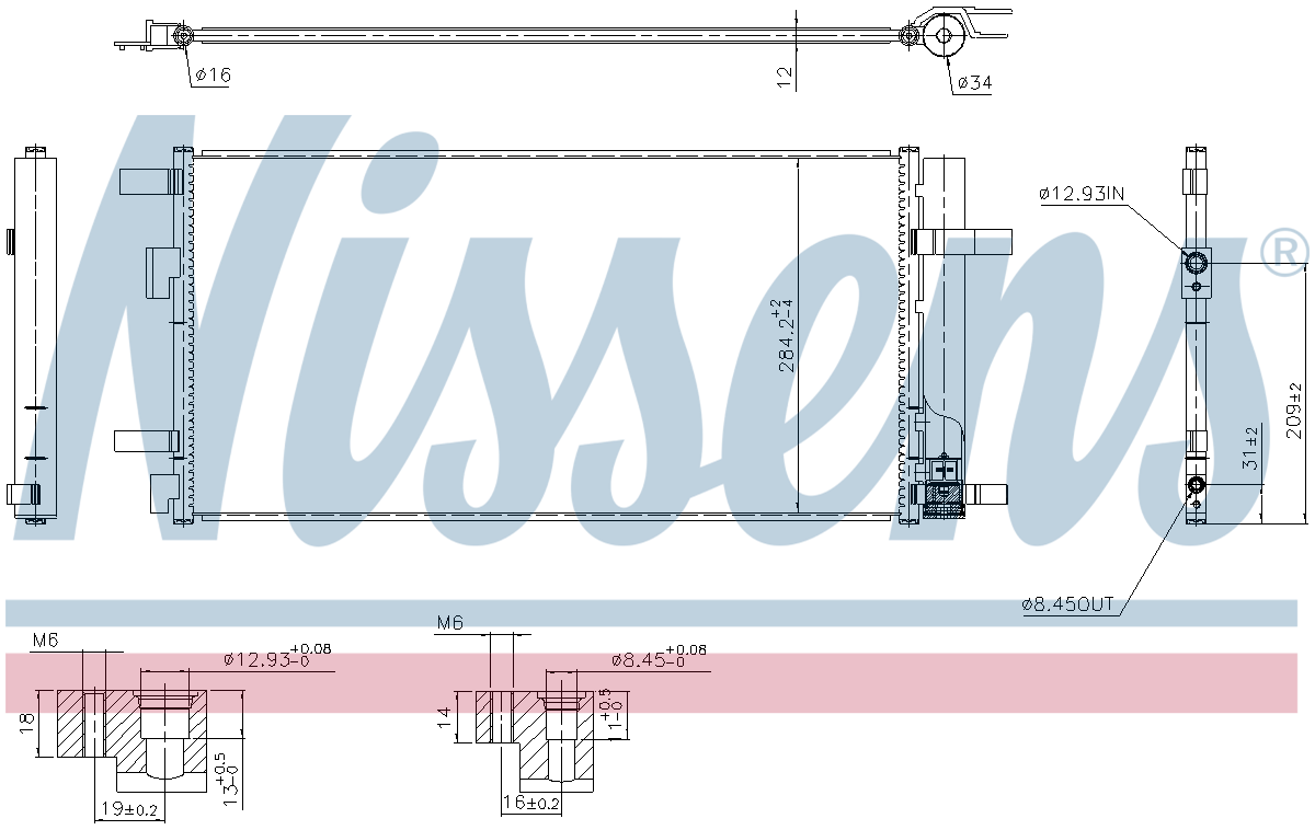 Nissens Aircon Condenser 941547