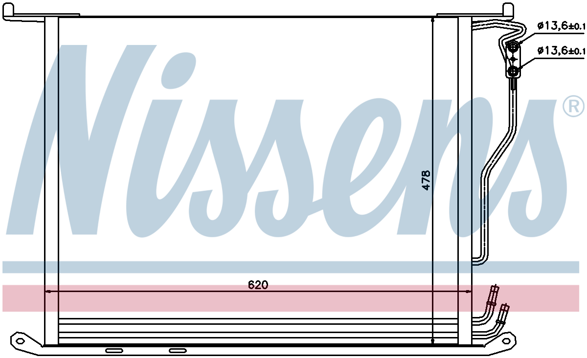 Nissens Aircon Condenser 94380