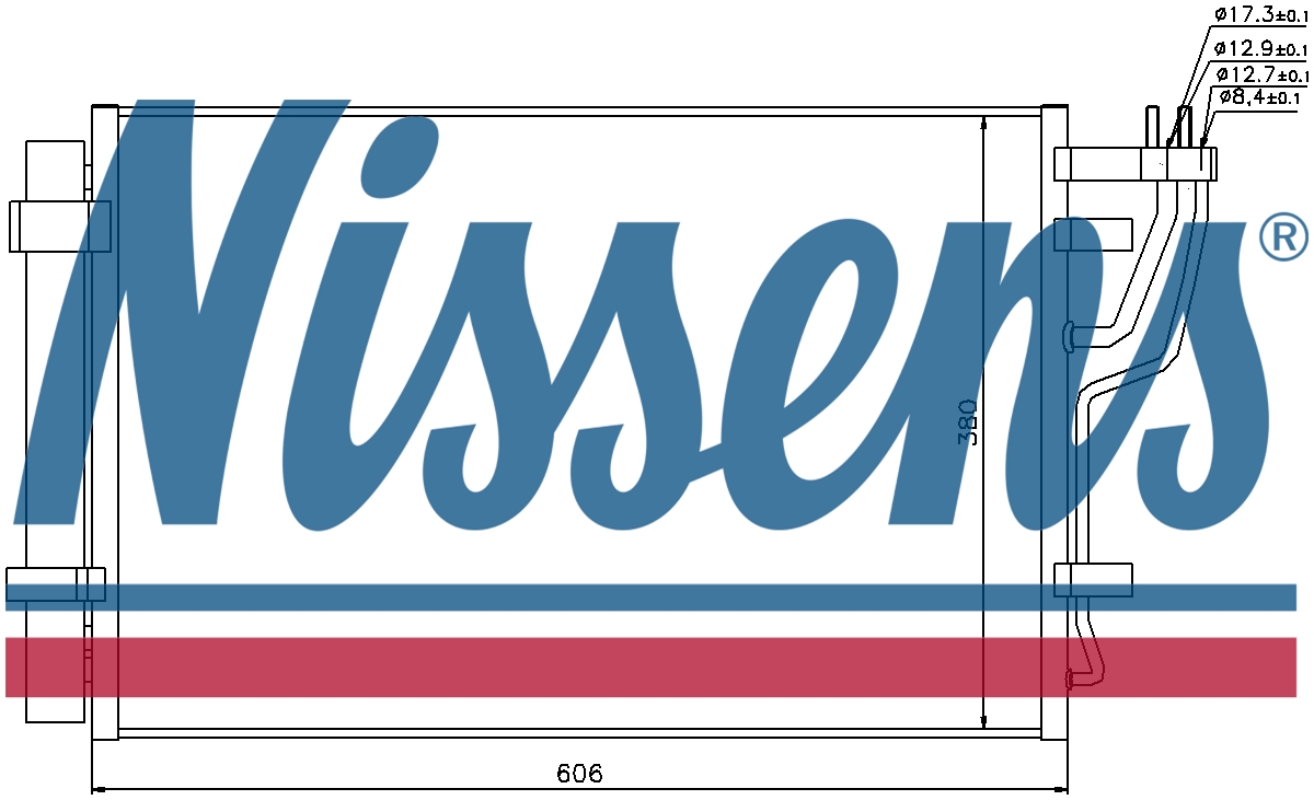 Nissens 94981 Air-con Condenser