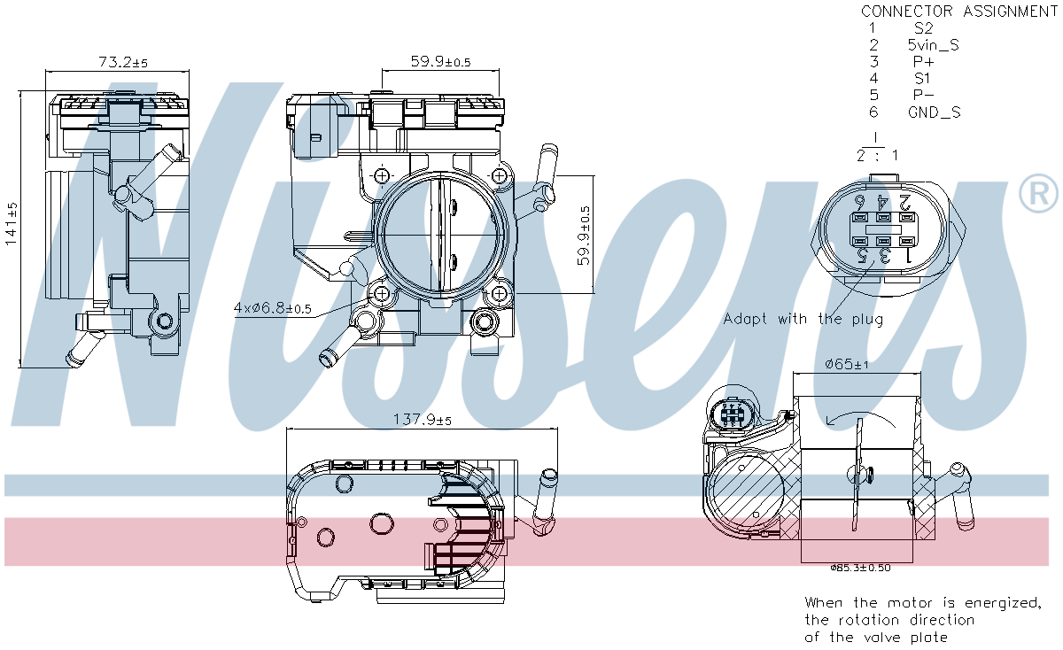 Nissens Throttle Body 955083
