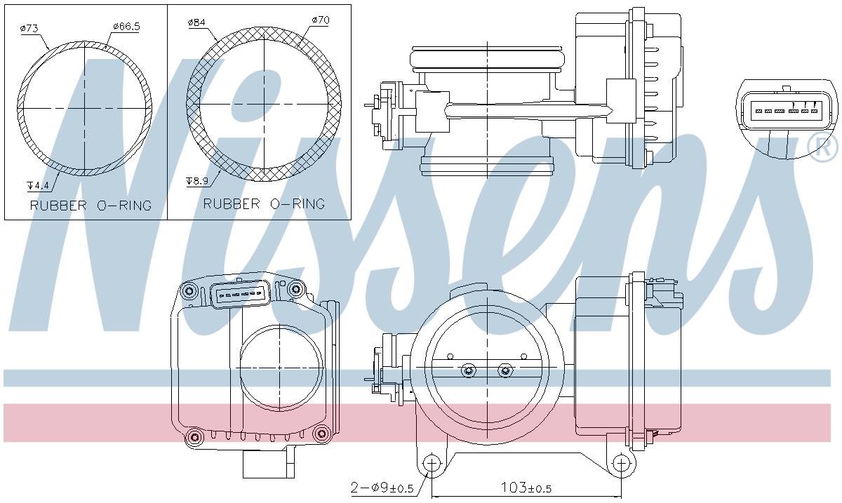 Nissens Throttle Body 955096