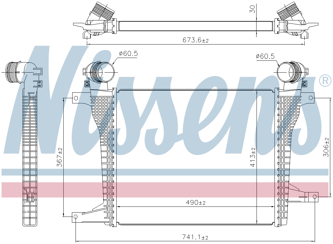 Nissens Charge Air Intercooler 961124