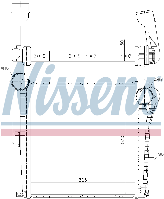 Nissens Charge Air Intercooler 961153