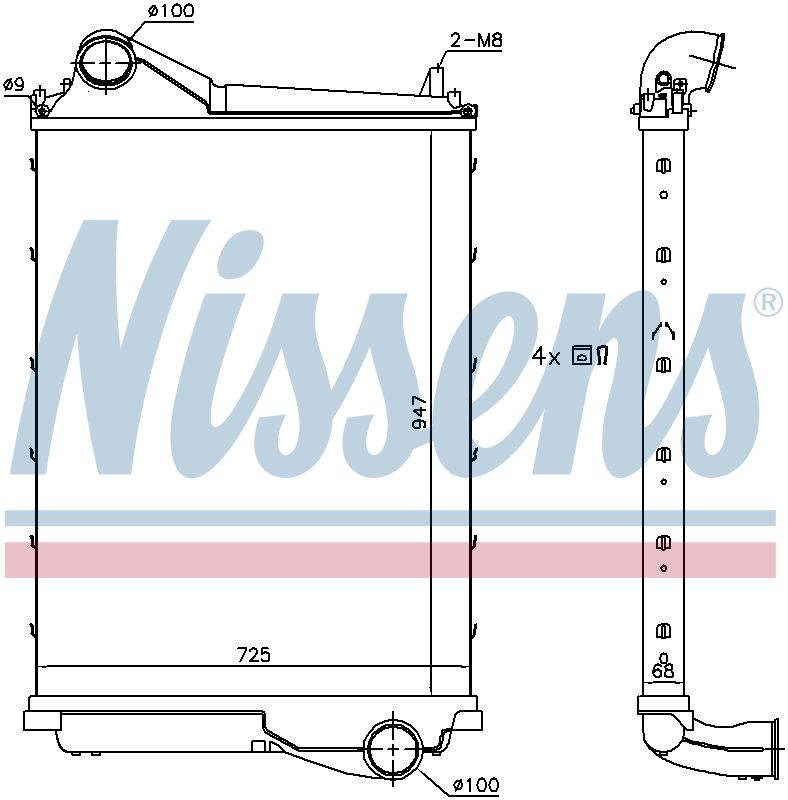 Nissens Charge Air Intercooler 961185
