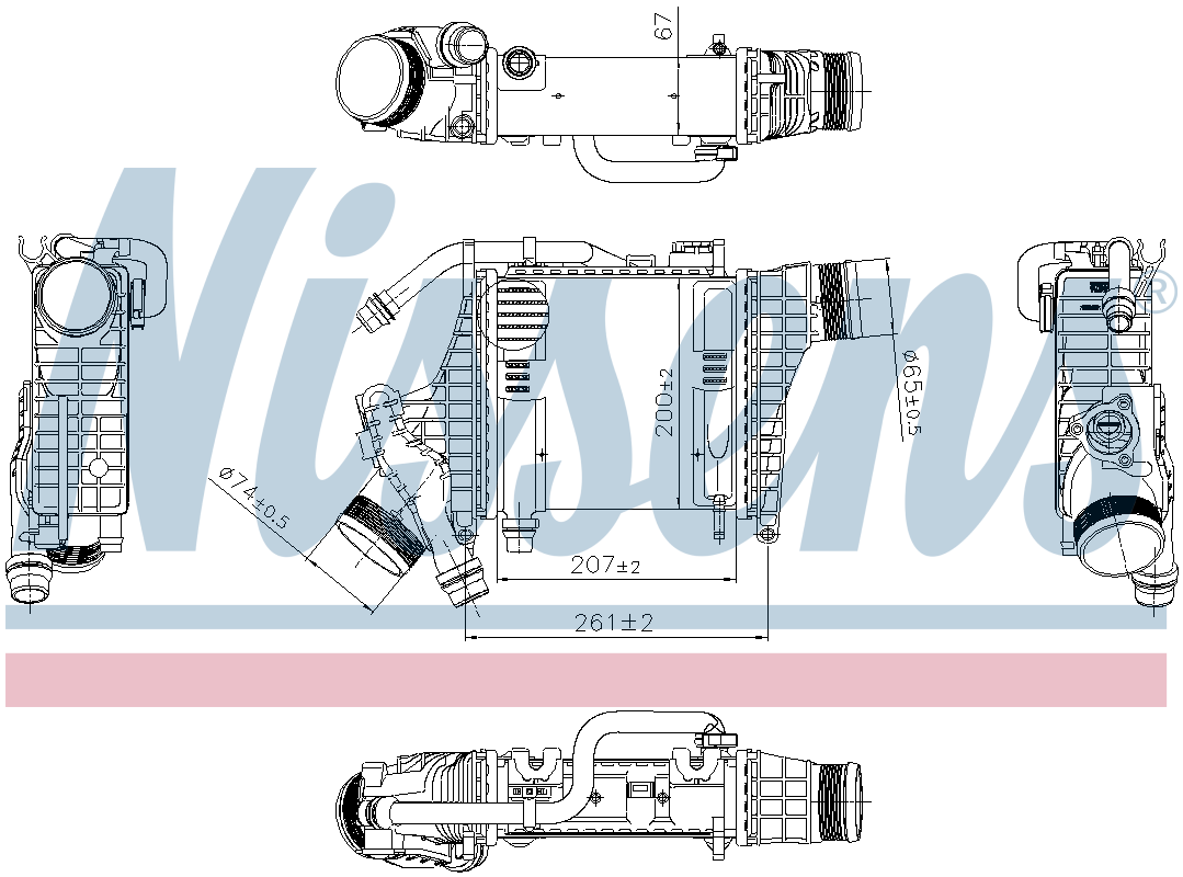 Nissens Charge Air Intercooler 961294