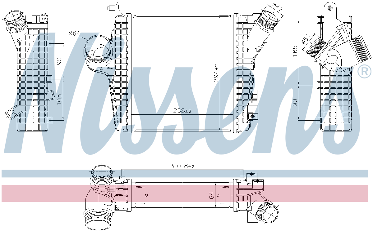 Nissens Charge Air Intercooler 961305