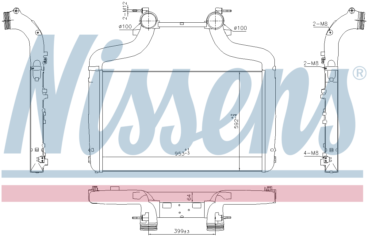 Nissens Charge Air Intercooler 961347