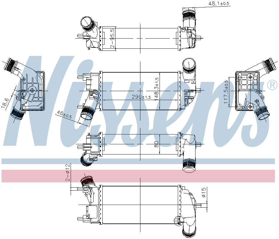 Nissens Charge Air Intercooler 961360