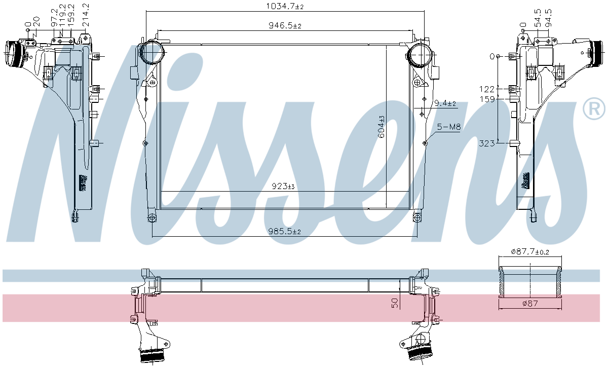Nissens Charge Air Intercooler 961570