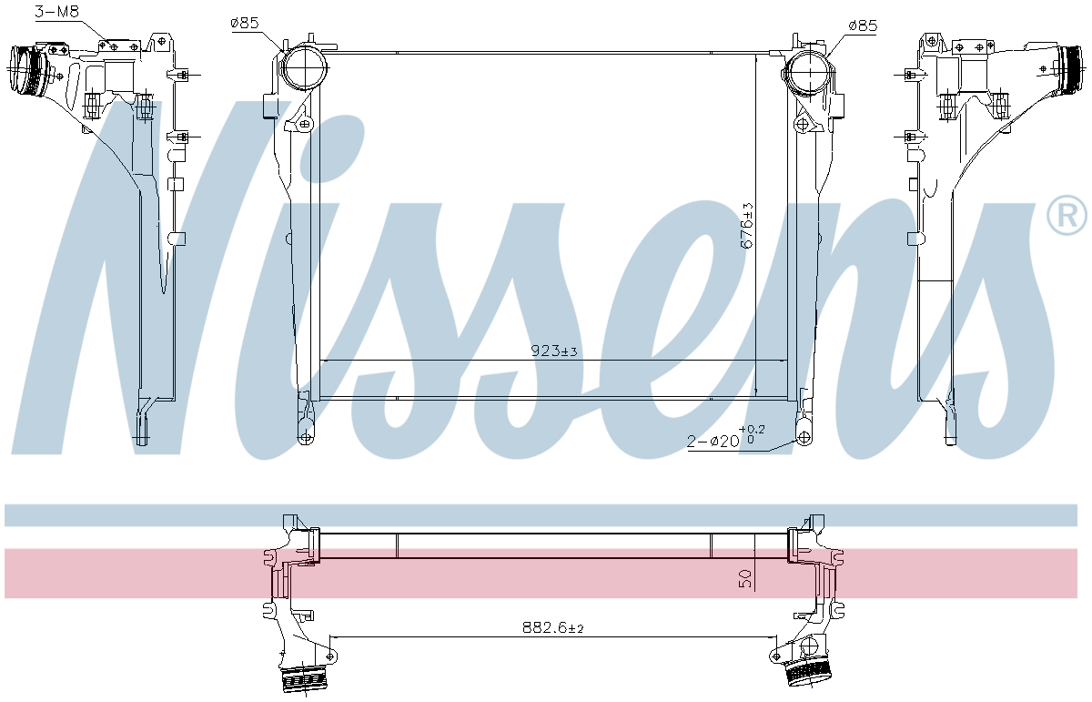 Nissens Charge Air Intercooler 961571