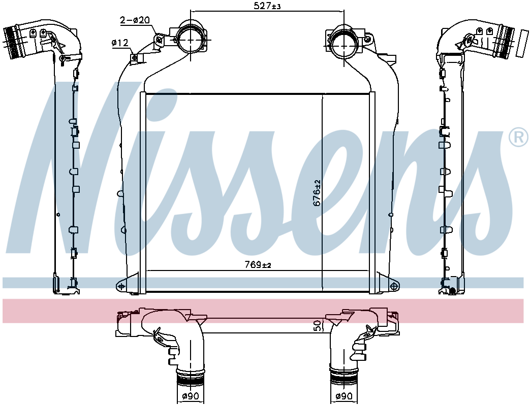 Nissens Charge Air Intercooler 961574