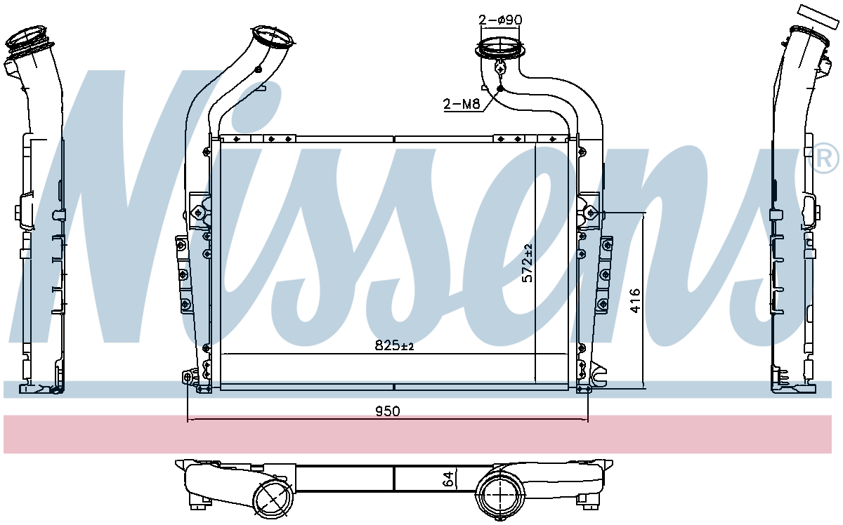 Nissens Charge Air Intercooler 961576