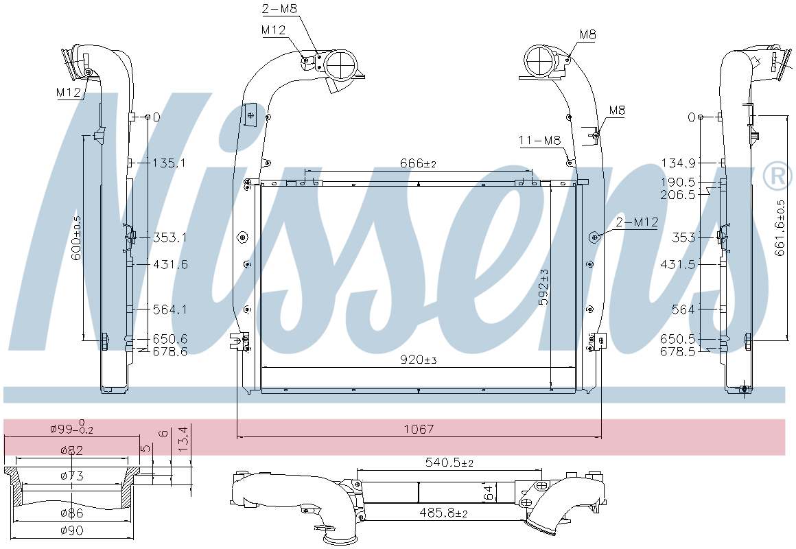 Nissens Charge Air Intercooler 961578