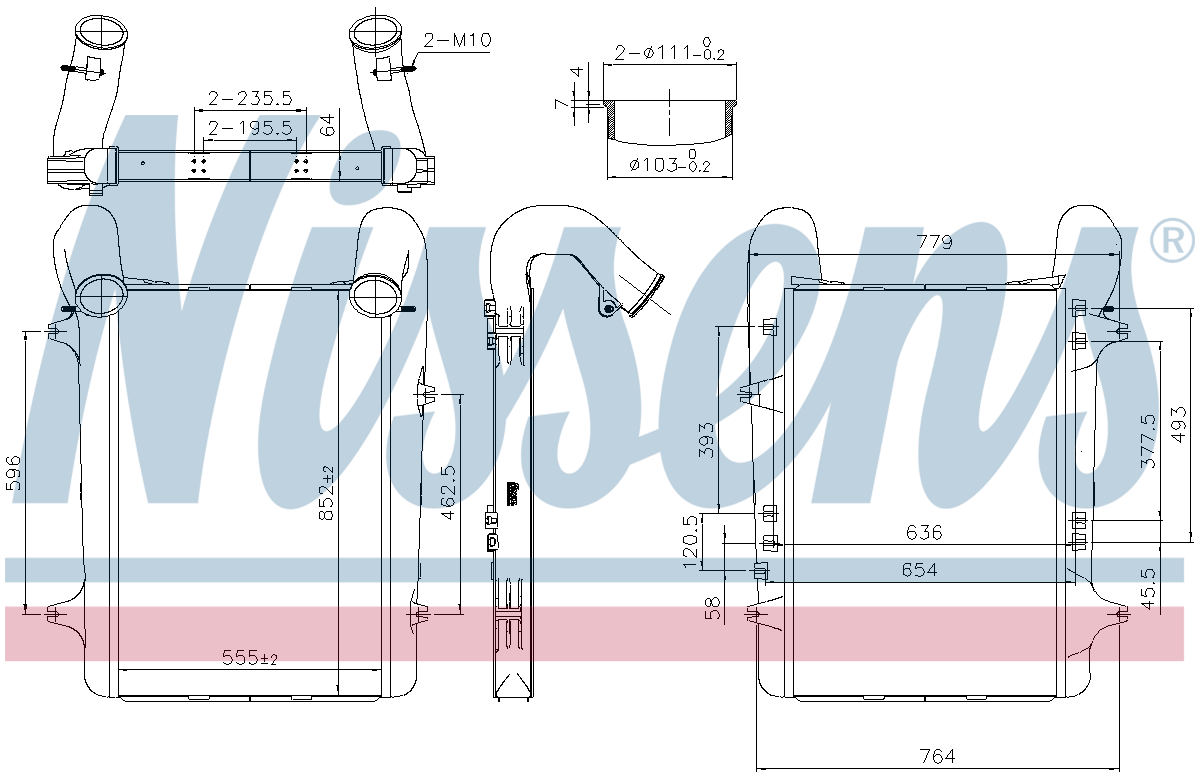 Nissens Charge Air Intercooler 961579