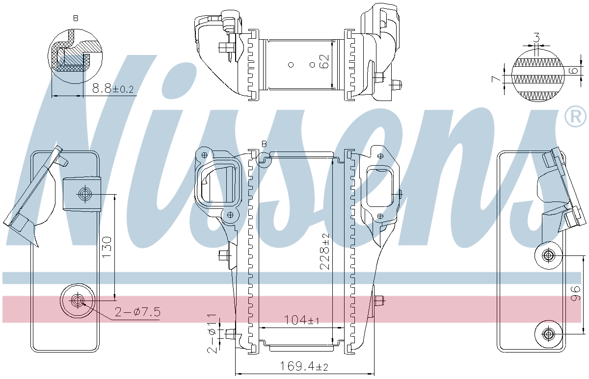 Nissens Charge Air Intercooler 961586