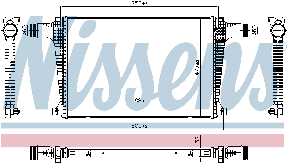 Nissens Charge Air Intercooler 961594