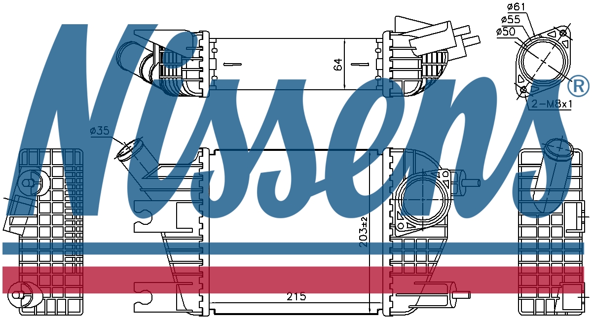 Nissens 96172 Charge Air Intercooler