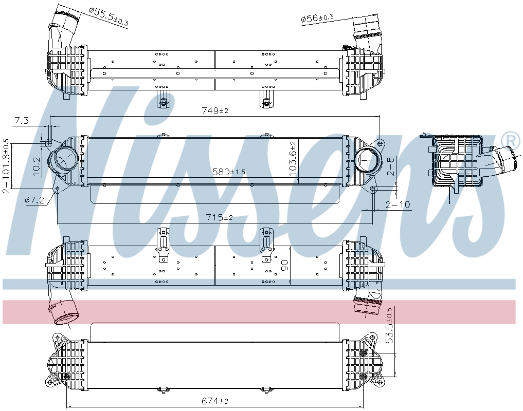 Nissens Charge Air Intercooler 961750