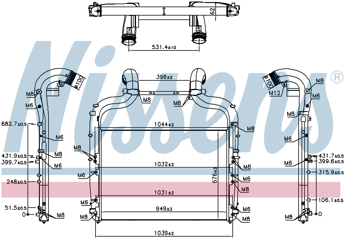 Nissens Charge Air Intercooler 96424