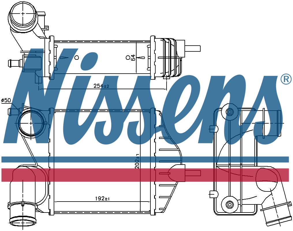 NISSENS Charge Air Intercooler 96653
