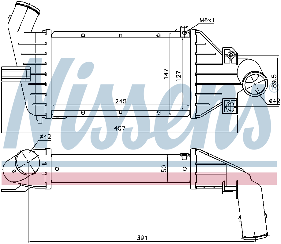 Nissens Charge Air Intercooler 96863