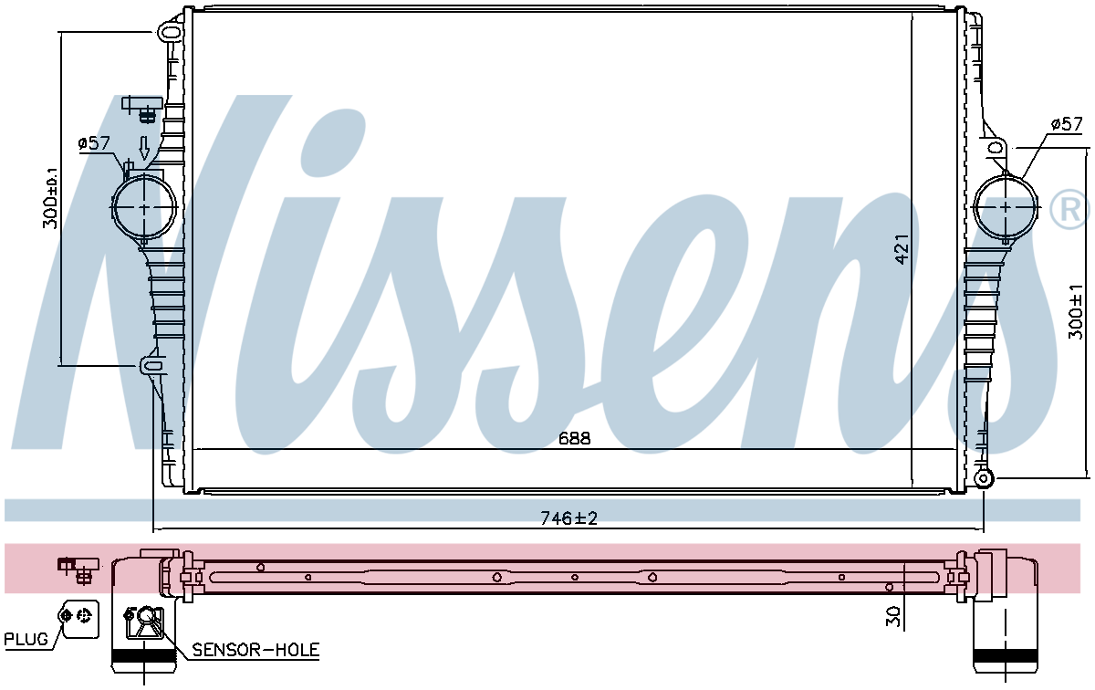 Nissens Charge Air Intercooler 969001