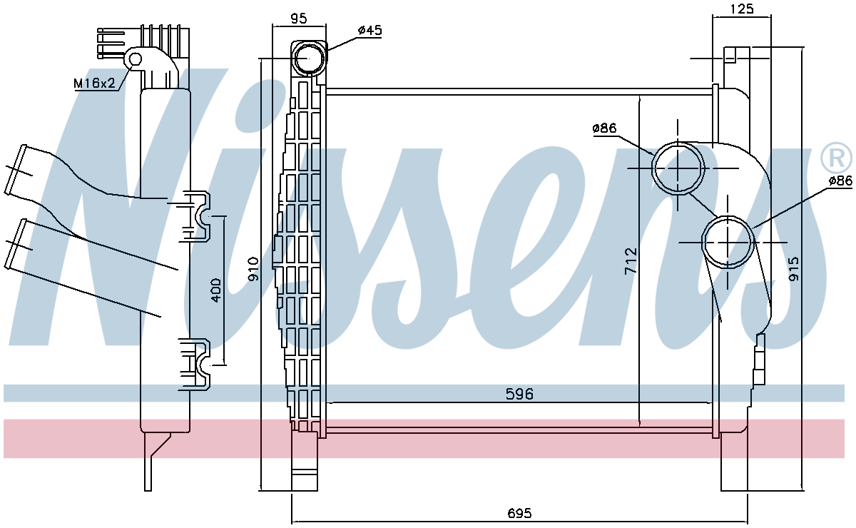 Nissens Charge Air Intercooler 96970