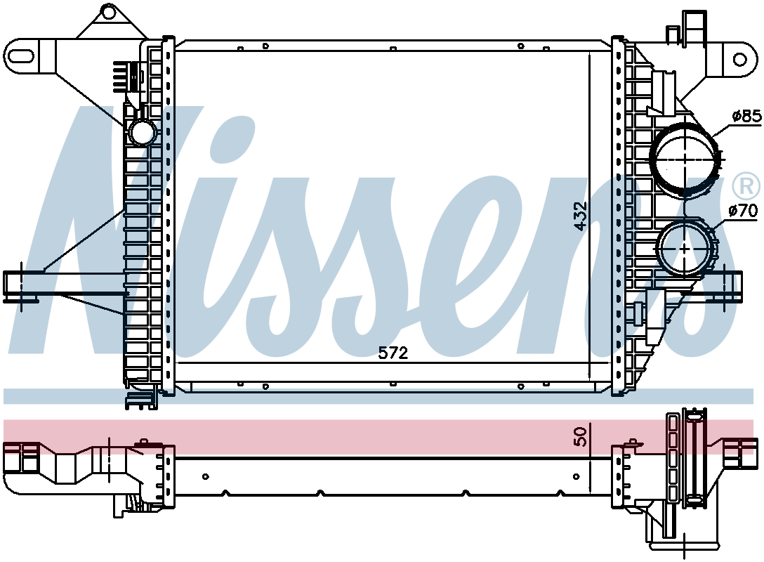 Nissens Charge Air Intercooler 96976