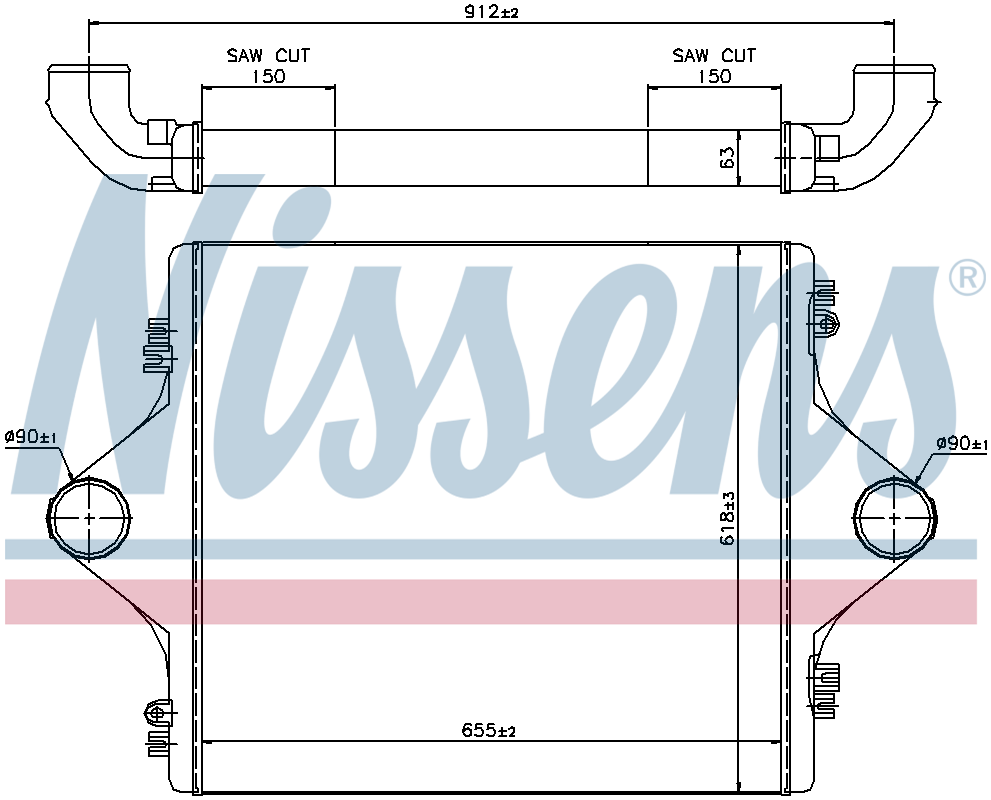 Nissens Charge Air Intercooler 96977