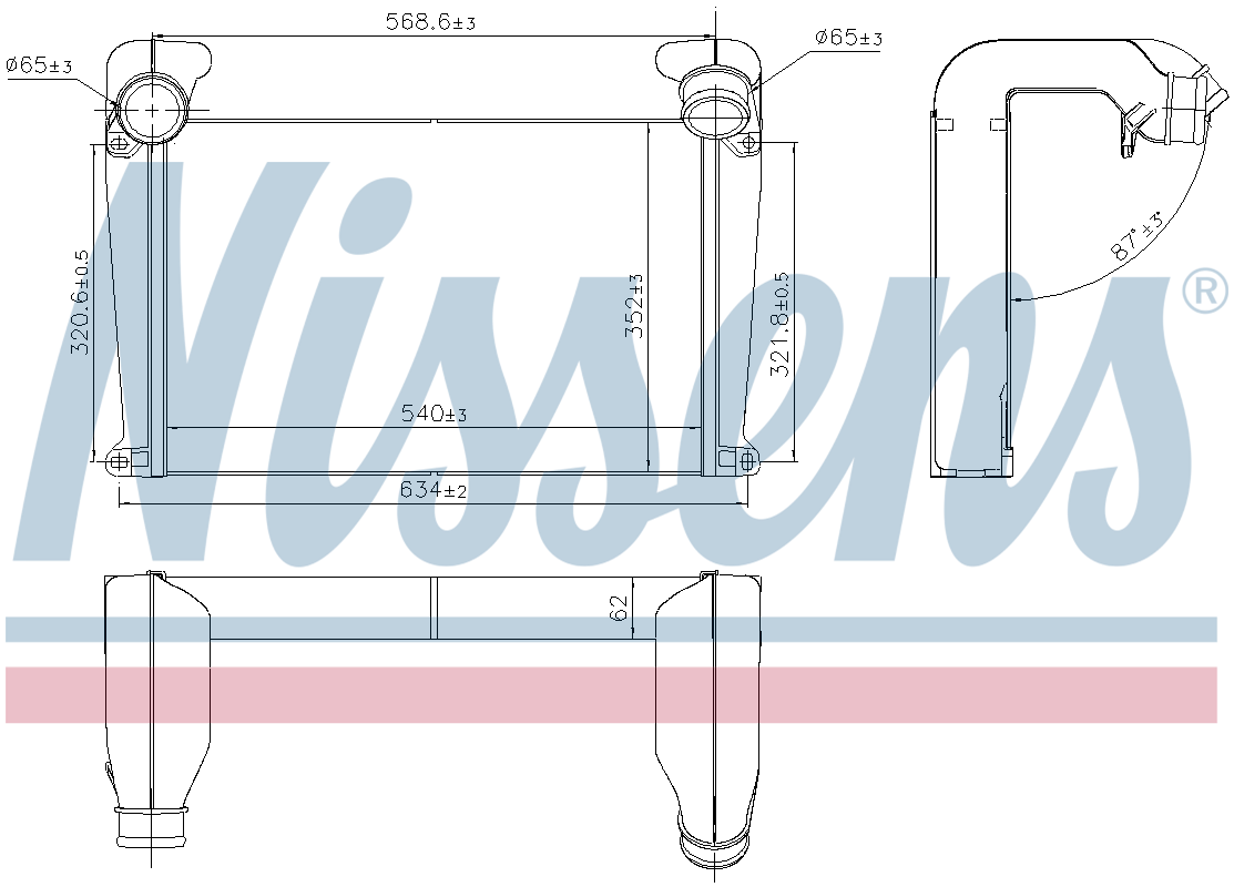 Nissens Charge Air Intercooler 96986