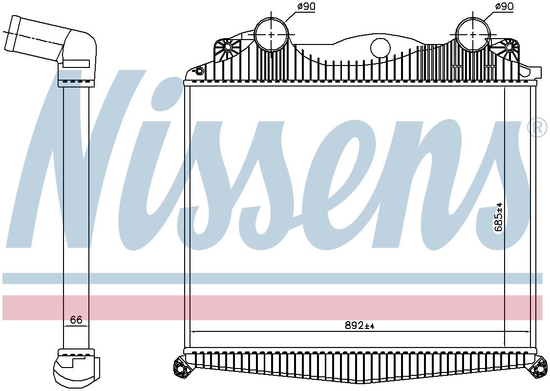 Nissens Charge Air Intercooler 97014