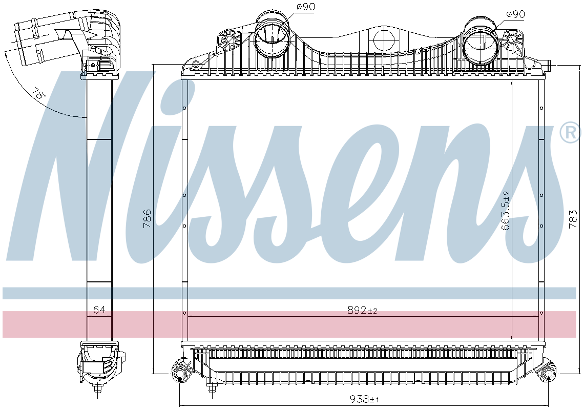 Nissens Charge Air Intercooler 97015