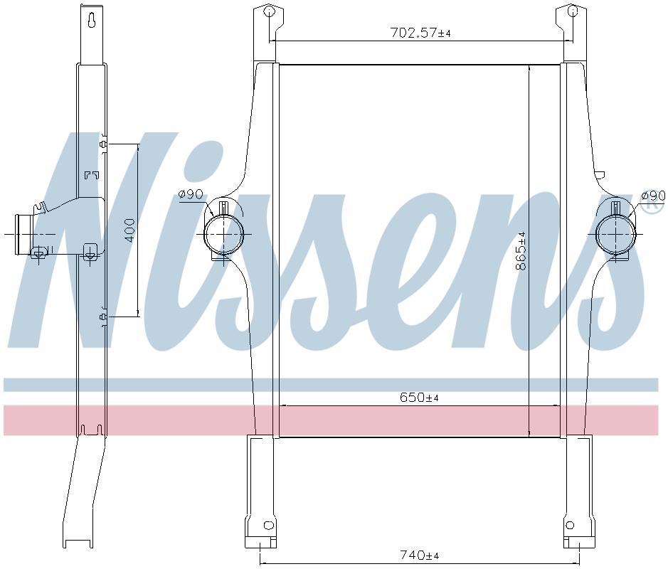 Nissens Charge Air Intercooler 97022