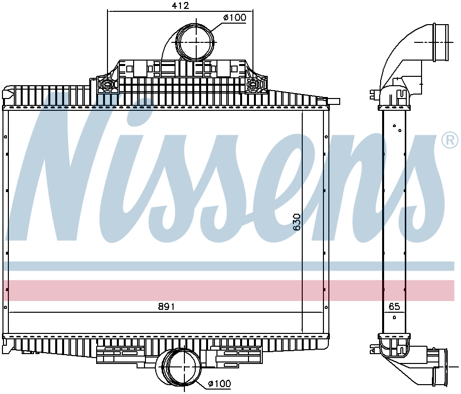 NISSENS Charge Air Intercooler 97024