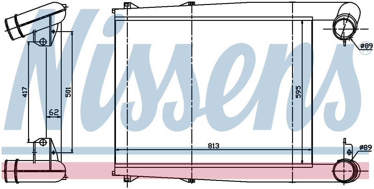 Nissens Charge Air Intercooler 97025