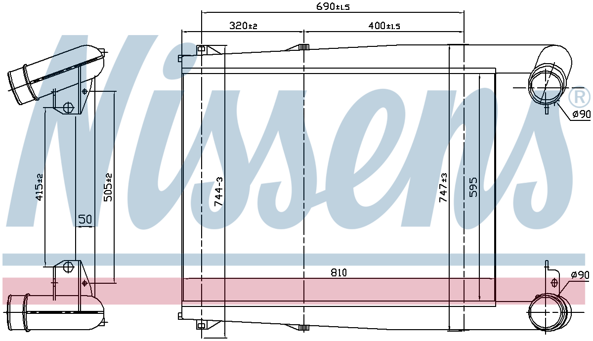 Nissens Charge Air Intercooler 97028